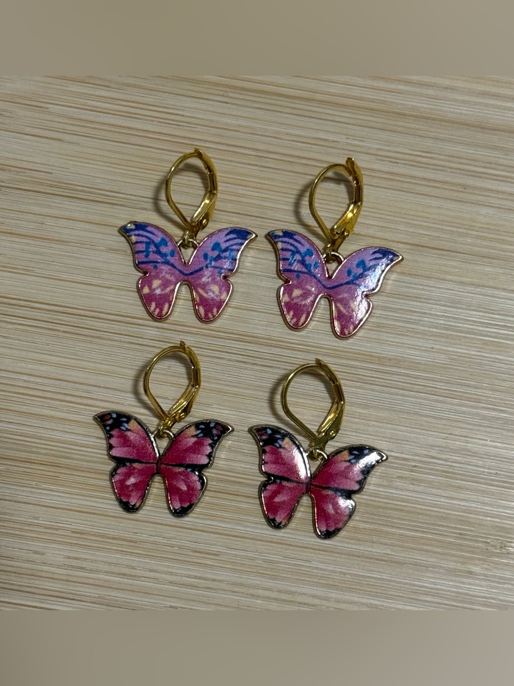 Whimsical Butterfly Earrings Set
